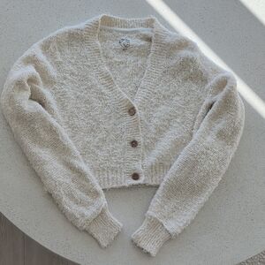 We The Free Cream Knit Women Sweater